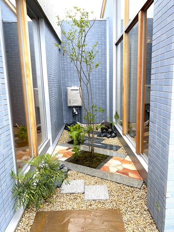 長久手町 坪庭のある邸宅｜小牧市の造園・外構・エクステリア業仲根